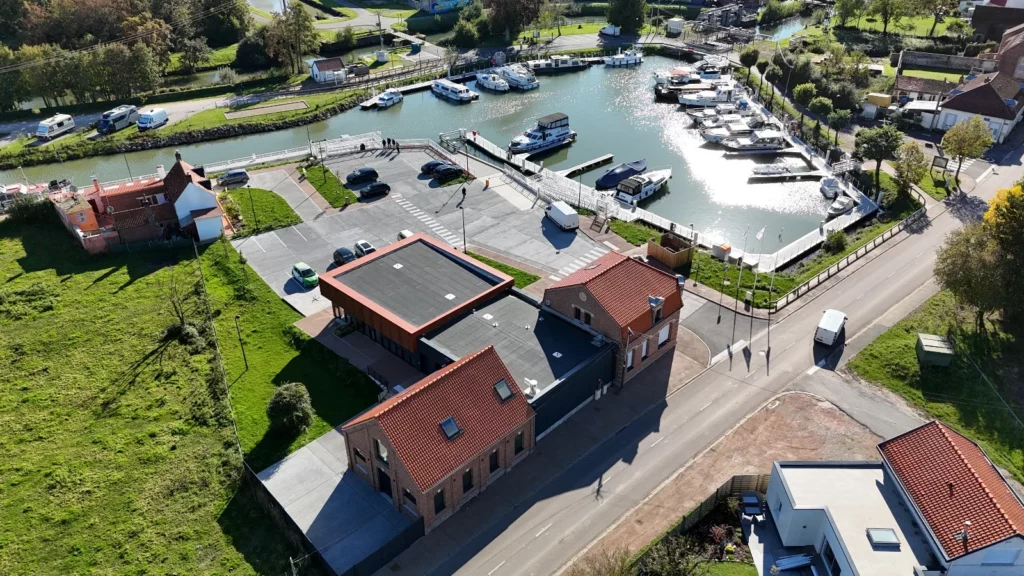 Maitrise d’œuvre pour la création d’un port de plaisance à Aire sur la Lys – avant