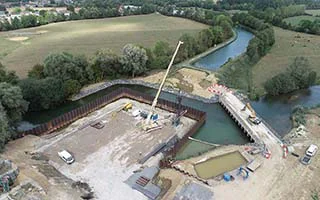 Etudes d’exécution batardeaux d’un pont canal